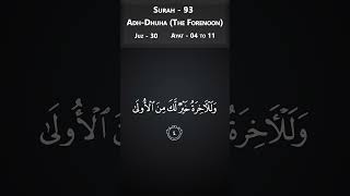 Surah 93 AdhDhuha The Forenoon Urdu [upl. by Nels95]