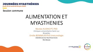 Syndromes myasthéniques  alimentation et myasthénies  AFMTéléthon [upl. by Rastus]