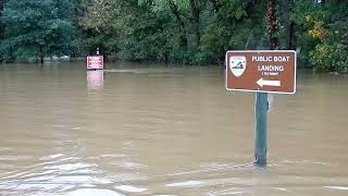 Flooding at the Port Republic VA Boat Launch from Helene Rainfall 93024 [upl. by Voorhis201]