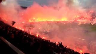 No Pyro No Party  Paok vs Olympiakos 2014  Cup Game [upl. by Mozes]