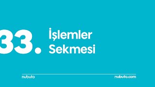 İşlemler Sekmesi [upl. by Grevera524]