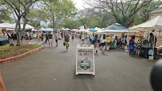 4K KCC Farmers Market 102624 in Honolulu Oahu Hawaii [upl. by Lamb]