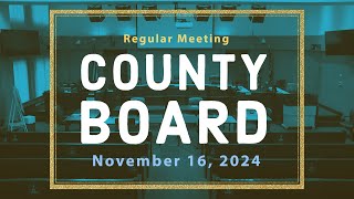 Arlington County Board Regular Meeting  November 16 2024 [upl. by Ellenuahs]