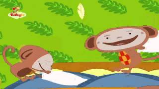 BABYTV  Cancion Cinco pequeños monos [upl. by Nedyaj]