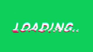 Loading Button Green Screen  No Copyright [upl. by Mackintosh787]