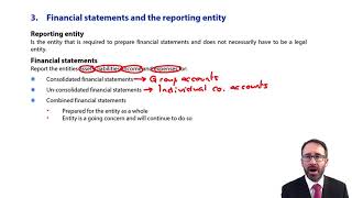 Financial statements and reporting entity – CIMA F1 Financial Reporting [upl. by Korella]