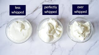 How to make whipped cream at home  Stabilized whipped cream without gelatin [upl. by Hooper]