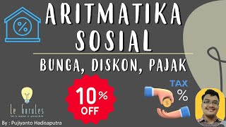 Aritmatika Sosial 4  Aritmatika Sosial Bunga Tabungan Diskon dan Pajak  Matematika SMP [upl. by Mona587]