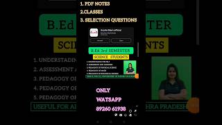 BEd 3rd Sem notes and Classes are available in my ApplicationGo and Get  All Andhra Universities [upl. by Binny]