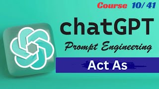 Act as  Mastering AI amp ChatGPT  Lecture 1041 [upl. by Aisatnaf]