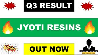 Jyoti Resins Q3 Results 2023  Jyoti Resins results  Jyoti Resins share latest news  Jyoti Resins [upl. by Nylakcaj]