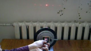 Laser lights through diffraction grating [upl. by Ellenrad]