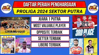 Daftar Peraih Penghargaan Proliga 2024 PutraRendy Tamamilang Pemain Terbaik Proliga 2024 [upl. by Yehsa]