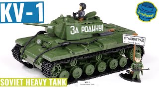 KV1 SOVIET HEAVY TANK  COBI 2555 Speed Build Review [upl. by Maritsa]