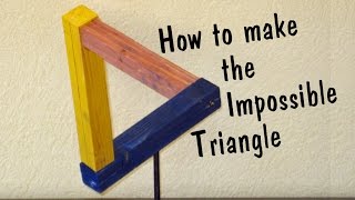 Impossible Triangle  Penrose Triangle  How To  Pallet Upcycle Challenge 2016 [upl. by Donny737]