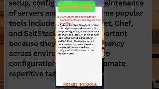 10 What are some configuration management tools and Why are they important [upl. by Nosdivad]