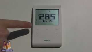 Heatwell Thermostat Programming Video for Siemens RDE100 [upl. by Babs373]