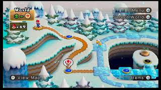 Super Mario Bros Wii  World 3 100 All Star Coins amp Exits [upl. by Ytok]