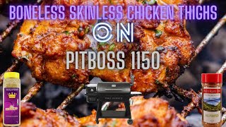 Boneless and Skinless Chicken Thighs on Pit Boss 1150 [upl. by Fevre]