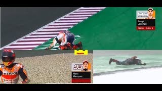 Lorenzo Crash at Qatar  No Win No Problem [upl. by Saretta]