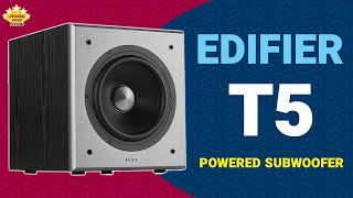 Edifier T5 Powered Subwoofer Unboxing Overview amp Demonstration [upl. by Hyrup]