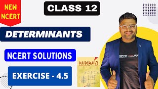 Chapter 4 Determinants  Exercise 45 I Determinants NCERT Solutions I New NCERT solutions Class 12 [upl. by Amek]