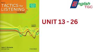 TACTICS for LISTENING BASIC UNIT 13 26 [upl. by Amye]