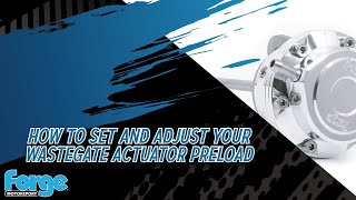 How Do I Set and Adjust My Wastegate Actuator Preload Watch this video to find out [upl. by Aser]