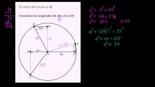 Teorema de Pitagoras y radios de círculos [upl. by Lered42]