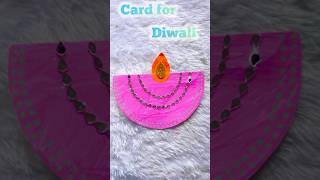 Easy Diwali card for school competition shorts youtubeshorts crafts kids [upl. by Sirref]