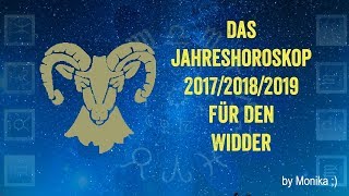 Das Jahreshoroskop 201820192020 für den WIDDER von Monika [upl. by Nylaehs]