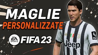 COME INSERIRE MAGLIE PERSONALIZZATE SU FIFA 23  TUTORIAL ITALIANO [upl. by Dasie]