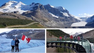 Columbia Icefield Skywalk and Athabasca Glacier [upl. by Yuh]