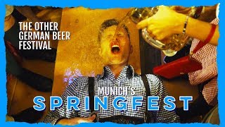 Springfest German Beer Festival Oktoberfests Little Sister Munich [upl. by Ahsinad197]