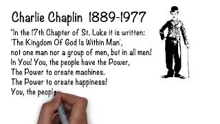 Charlie Chaplin quotGreat Dictatorquot Speech [upl. by Gratiana141]