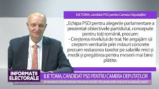 ILIE TOMA CANDIDAT PSD PENTRU CAMERA DEPUTAȚILOR [upl. by Ailis]