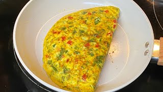 Vegan Cheese Omelette Using Just Egg [upl. by Gradeigh]