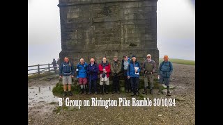 Sefton Road Ramblers B Group on Rivington Pike 30 10 24 movie [upl. by Nahpets]