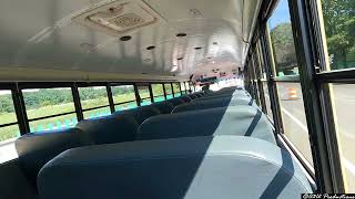 Back Seat Ride on the Interstate in A 2009 BlueBird Vision School Bus W Cummins ISB 67L [upl. by Acino668]