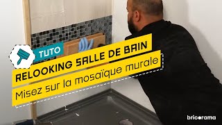 Comment poser une mosaïque murale   Bricorama [upl. by Imik]