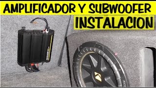 Instalacion de amplificador y subwoofer sencillo y detallado [upl. by Intihw]