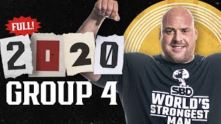 FULL 2020 Worlds Strongest Man  GROUP 4 [upl. by Dyanna]