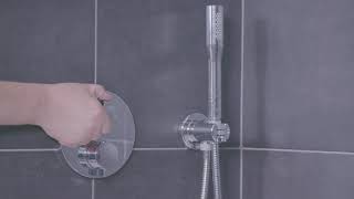 GROHE  Grohtherm 2Handle Thermostatic Trim System Operation  Installation Video [upl. by Deanna]