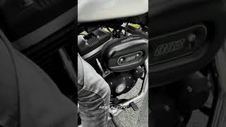 Harley Davidson iron 883 raw stock exhaust sound [upl. by Kizzee]