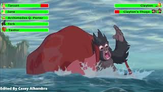 Tarzan 1999 Final Battle with healthbars 12 [upl. by Kcinomod790]