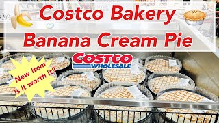 Costcos Banana Cream Pie Overview Brand New in the Bakery [upl. by Rusel533]