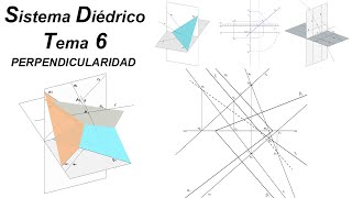 Perpendicularidad en Sistema Diédrico  Tema Completo 6 [upl. by Marney]