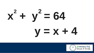 Quadratic Simultaneous Equations [upl. by Anan]