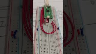 Raspberry Pi Pico 7segments counter short video [upl. by Vogeley]