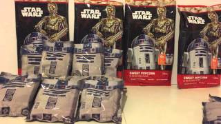 STAR WARS POPCORN  R2D2 C3PO BAGS  THOMAS TUCKER LTD [upl. by Nabe594]